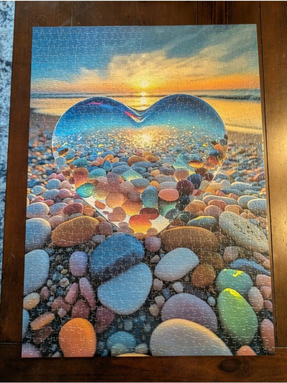 Challenging 1000 Piece‎ Love Pebbles Beach Jigsaw Puzzle for Adults - Picture 2 of 4